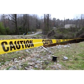 Non-Adhesive Yellow Caution Tape 7.5cm by 300-Feet Roll Highly Visible Barricade Tape Weatherproof Safety Barrier Tape, Safety Blocking Tape.