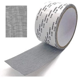 Window Screen Repair Tap, Strong Adhesive & Waterproof Window Mosquito net Covering Mesh Tape for Door Tears Holes Screen Patch Repair (200Cm X 5CM) (net Tape)