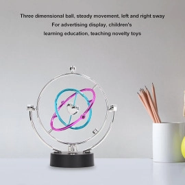 Gadget Kinetic Perpetual Motion Earth Orbital Rotating Desk Physics Mechanism Modem Art Tool Stimulate Scientific Simple Installation Toy Living Bedroom