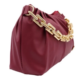Stylish & Premium PU-Leather Woman?s Sling Bags with Golden chain strap and with a very soft fabric trendy design Crossbody Handbag for Woman?s Girl?s (Multicolour)