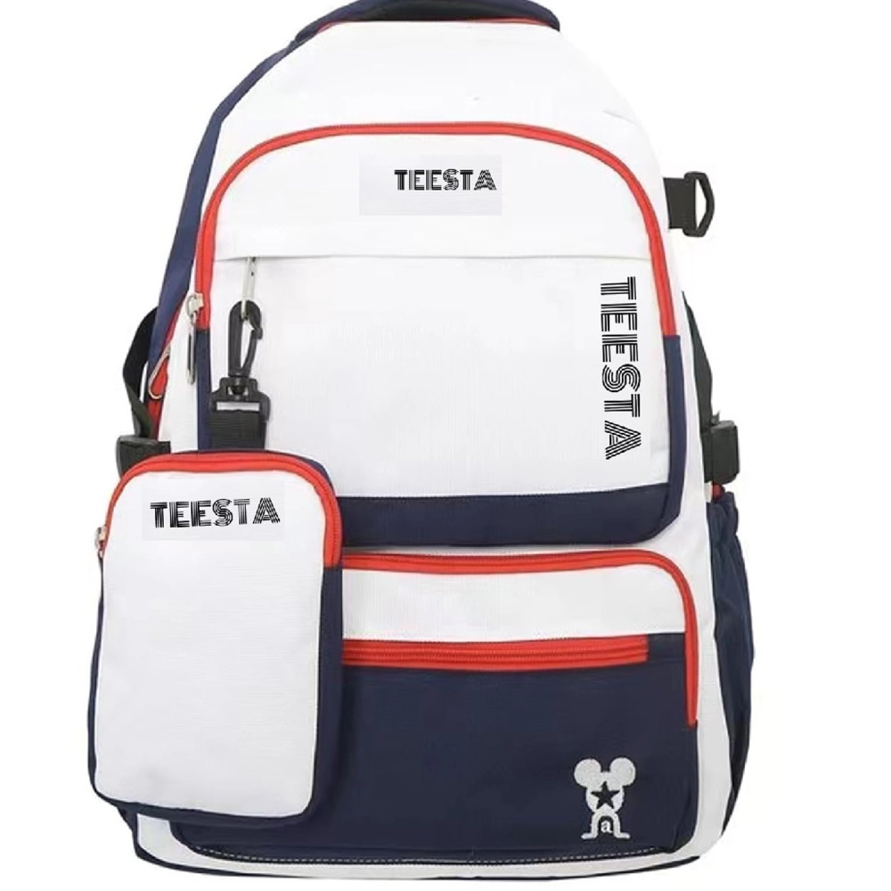 Waterproof Travel Casual Large Capacity 17.5 Inch Backpack Teenage Girls Laptop Rucksack Fashion School Bag with Small Case for Men/Women/Student/Gym (BLUE,1-Pcs)