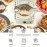 KRESHU 24L Electric Multifunctional Steamer Three Layer High Capcity with Appointment & Timer, Digital Steamer for Fast Simultaneous Cooking, 800W Heating, Auto Shutoff & Boil Dry Protection (1-Pcs)