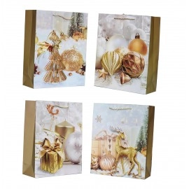 Accessories Watch Gift Wrapping Tote Bags Luxurious Look Premium Watch Bag Specks Multi Design for Deluxe Rich Taste on Birthday Parties/Baby Shower/Schools Gifts (Set of 4)