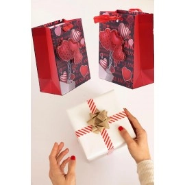 Accessories Watch Gift Wrapping Tote Bags Luxurious Look Premium Watch Bag Specks Multi Design for Deluxe Rich Taste on Birthday Parties/Baby Shower/Schools Gifts (Set of 4)