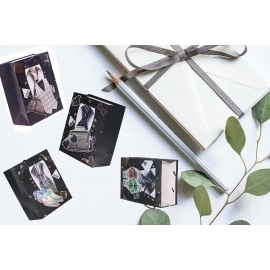 Accessories Watch Gift Wrapping Tote Bags Luxurious Look Premium Watch Bag Specks Multi Design for Deluxe Rich Taste on Birthday Parties/Baby Shower/Schools Gifts (Set of 4)