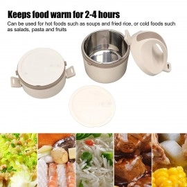 Japanese 2-Bento Lunch Box 304 Grade Stainless Steel Insulated Food Container Stackable Leak-Proof 2-Tier Portable Modern Design Tiffin Box for Students/Office/Home (1-pcs)