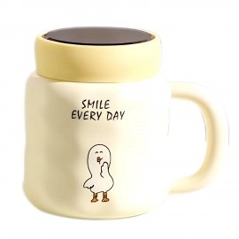 KRESHU Space Walk Cute Astronaut Ceramic Coffee Mug Galaxy Planet Theme Tea Cup with Small Bubbles Airtight Pearl Display Lid Milk Coffee Mug for Children Heavy Quality Mug (Multi, 1-pcs)