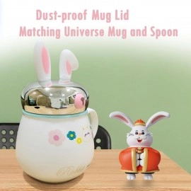 KRESHU Space Walk Cute Astronaut Ceramic Coffee Mug Galaxy Planet Theme Tea Cup with Small Bubbles Airtight Pearl Display Lid Milk Coffee Mug for Children Heavy Quality Mug (Multi, 1-pcs)