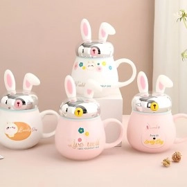 KRESHU Space Walk Cute Astronaut Ceramic Coffee Mug Galaxy Planet Theme Tea Cup with Small Bubbles Airtight Pearl Display Lid Milk Coffee Mug for Children Heavy Quality Mug (Multi, 1-pcs)