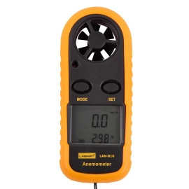 Digital Anemometer Wind-Speed Gauge Meter LCD Handheld Airflow Windmeter Thermometer With Back Light