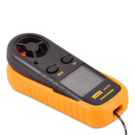 Digital Anemometer Wind-Speed Gauge Meter LCD Handheld Airflow Windmeter Thermometer With Back Light