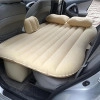 Polyvinyl Chloride(Pvc)Inflatable Travel Car Bed Air Sofa With Two Inflatable Pillow For Car Back Seat Fits Most Car Models Suv,Mpv,Truck,Minivan-Multicolor(Cream/Grey/Black),Full