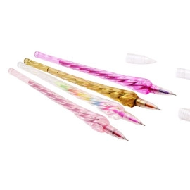 Metallic Gel Pens Set Of 4 Color Gel Pens, Glitter, Neon Set, Barbie colors pink, purple, gold, & pastel