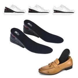 Elevator Increased Insoles Shoe Lifts for Men, Women - Height Increasing Insole, Heel Lift Shoe Pads, 2.36 Inches Adjustable Insole - 1 Pair (3 Layer (6 CM))