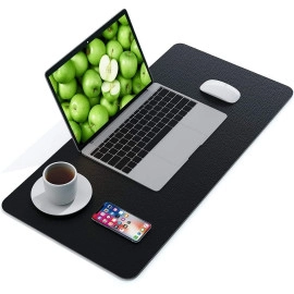 Extra Large Mouse Pad Gaming Mouse Pad, Extended Large Desk mat, Mousepad for Laptop, Mouse Pads for PC Keyboard with Non-Slip Rubber Base Black with Black Border (70 X 30 cm)