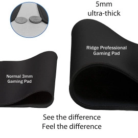 Extra Large Mouse Pad Gaming Mouse Pad, Extended Large Desk mat, Mousepad for Laptop, Mouse Pads for PC Keyboard with Non-Slip Rubber Base Black with Black Border (70 X 30 cm)