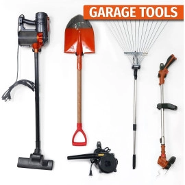 Garage Wall Hooks | Wall Hooks Heavy Duty for Home and Warehouse Tool Storage | Wall Mount Storage Organizer with Anti Slip Coating Hanger (Peck of 1)