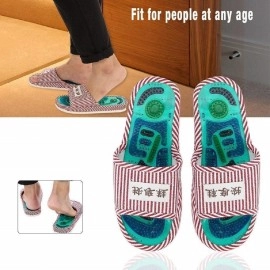 Magnetic Acupressure Foot Massage Slippers with Magnetic Stone Healthy Feet Care Massage Ball Massager for Men Women