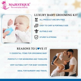 Portable Baby Grooming Kit Nursery Healthcare & Baby Grooming Kit for New Born Baby - Perfect for Manicure & Pedicure Accessories 