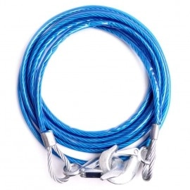 Car Heavy Duty ||Tow Rope Wire Rope ||Capacity Emergency Tow Cable with Self Locking Hook || Line Truck Off Road || Auto Car CablesTow Rope with 5Ton (10mm*4mtr)