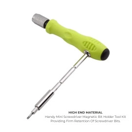 32 in 1 Mini Screwdriver Tool Set Kit with Magnetic Flexible Extension Rod, Precision Bits screw driver, computer, mobile repairing tool kit, watch repairing, laptop screwdriver set, Multicolor