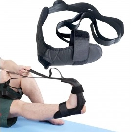 Yoga Belt Stretching yoga stretching belt for exercise leg foot calf stretcher strap with 5 loop Foot and Calf Stretcher-Stretching Strap Yoga Foot & Leg Stretch Strap Rehabilitation Training