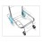 4 Wheels Folding Luggage Trolley Hand Truck Push Trolley (Stainless Steel)