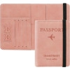 Passport Holder Cover Travel Wallet Organizer, Passport Case with PU Leather Travel Document Holder for Men & Women Travel Accessories (Pink)