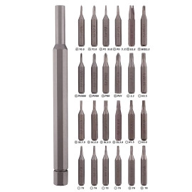 24 Pieces Precision Screwdriver Set, Multifunction Magnetic Driver Bit Set, Pocket Screwdriver Tool Set, Mini Screwdriver Kit, Repair Tool Kit for Electronics, Tablet, Cellphone