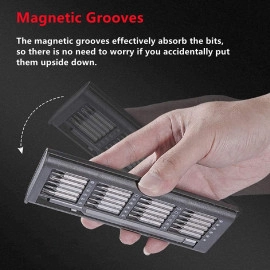 24 Pieces Precision Screwdriver Set, Multifunction Magnetic Driver Bit Set, Pocket Screwdriver Tool Set, Mini Screwdriver Kit, Repair Tool Kit for Electronics, Tablet, Cellphone