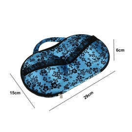Polyester Deluxe Women'S Underwear Case Travel Portable Storage Bag Box Protect Bra Panty Lingerie Organizer (Colour May Vary)