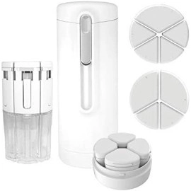 6 in 1 Travel Dispenser Bottle Set Travel Refillable Cosmetic Containers Set Plastic Leak Proof Travel Size Toiletries Liquid Lotion Container