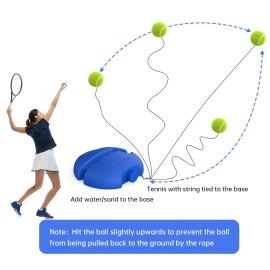 Reflex Tennis Trainer Rebound Ball,Solo Tennis Training Equipment for Self-Pracitce,Portable Tool,Tennis Rebounder Kit Multicolor(No Racket Included)