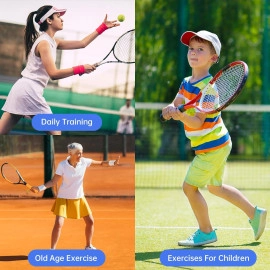Reflex Tennis Trainer Rebound Ball,Solo Tennis Training Equipment for Self-Pracitce,Portable Tool,Tennis Rebounder Kit Multicolor(No Racket Included)