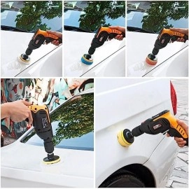 Polishing Pads Sponge and Woolen Polishing Waxing Buffing Pads Kits,Car Foam Drill 3-Inch Buffing Pad,11 PCS Polishing Pads Kit,Car Buffer Polisher Kit Sponge Pad Kit for Car Polishing,Waxing