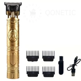 Buddha Style Beard Trimmer For Men, Professional Hair Clipper, Hair Trimmer and Shaver For Men Adjustable Blade Clipper and Shave,Close Cut Hair Machine, plastic Body Trimmer (Golden)