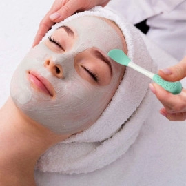 Silicone Brushes, Double-Ended Silicone Face Mask Brush, Facial Cleansing Brush, Premium Soft Facial Masks Other Skin Care Applicator Tool for Cream, Body Lotion, Moisturizer