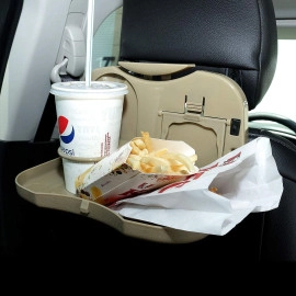 Multi Function Folding Car Back Seat Table Drink Food Cup Tablet Tray Holder Mini Dining Table Car Tray Back Side Car Storage Tray