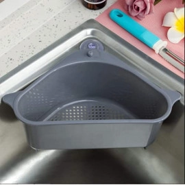 Plastic Kitchen Sink Drain Basket Storage Dish Rack Organizer Sink Shelf Soap Sponge Drain Rack Vegetables Fruit Drain Rack (Sink Organizer)