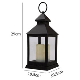 1 PC Metal Sqaure Lamp for Living Room / Antique Collection Decorative Hanging Lantern/Lamp (Black)