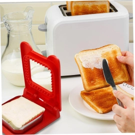 Sandwich Cutter and Sealer, Serrated Design, Stainless Steel, Makes Pocket Sandwiches (Square)