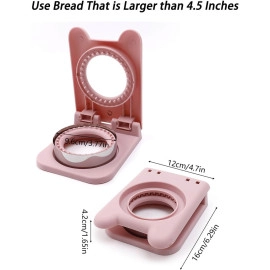 Sandwich Cutter and Sealer, Serrated Design, Stainless Steel, Makes Pocket Sandwiches (Square)
