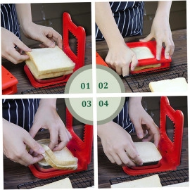 Sandwich Cutter and Sealer, Serrated Design, Stainless Steel, Makes Pocket Sandwiches (Square)