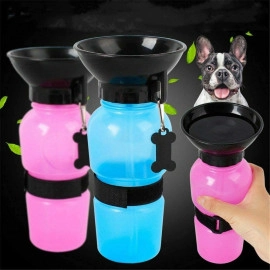 Dog Water Bowl Bottle Sipper Portable Aqua Dog Travel Water Bottle Bowl 18-oz Dog Bottle 500ml Auto Dog Mug for Pets - Auto Dog Mug - 1Pcs (Multicolor)