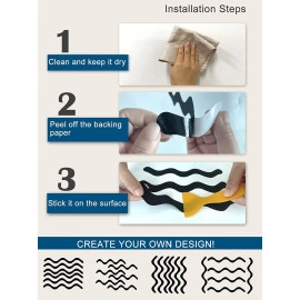 24 Pcs Non-Slip Bathtub Stickers, Anti Slip Shower Strips Treads, Safety Bathroom Tubs Mat with Scraper, for Pools Stairs Steps Ladders Boats(Black Color)