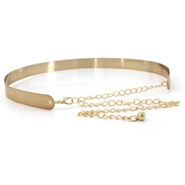 Celebrity Inspired Adjustable Metal Kamarband Waist Belt(2 cm)