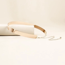 Celebrity Inspired Adjustable Metal Kamarband Waist Belt(2 cm)