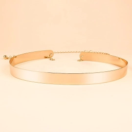 Celebrity Inspired Adjustable Metal Kamarband Waist Belt(2 cm)