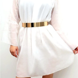 Celebrity Inspired Adjustable Metal Kamarband Waist Belt(2 cm)
