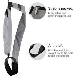 Personal Flex Bag for Men Women,Waterproof Sling Crossbody Bag,Causal Large Capacity Polyester men chest bag,Anti Theft Slim Crossbody Bag Sling Chest Backpack for Sport Travel